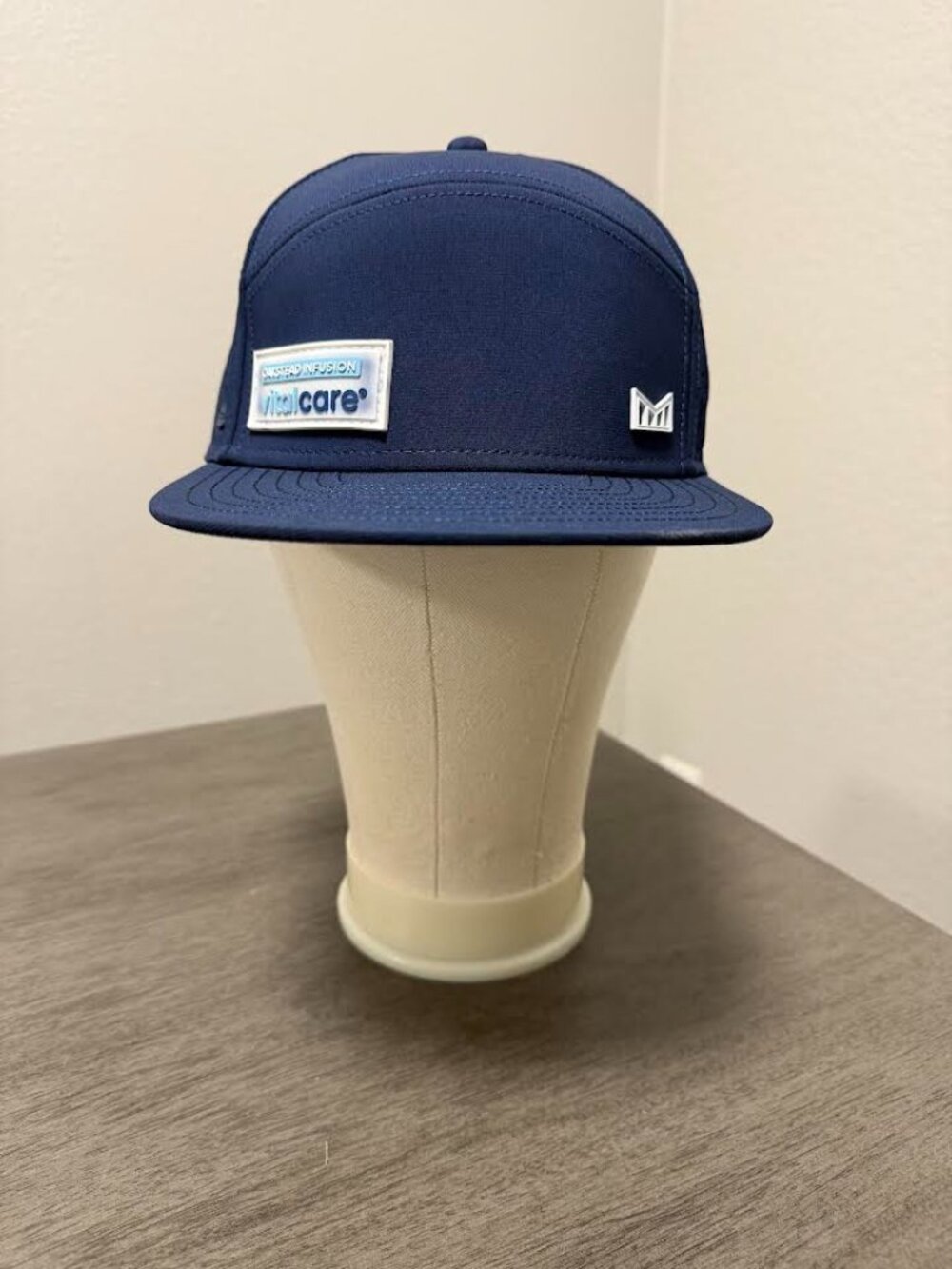 Melin Trenches Hydro Snapback Hat Classic Navy Logo